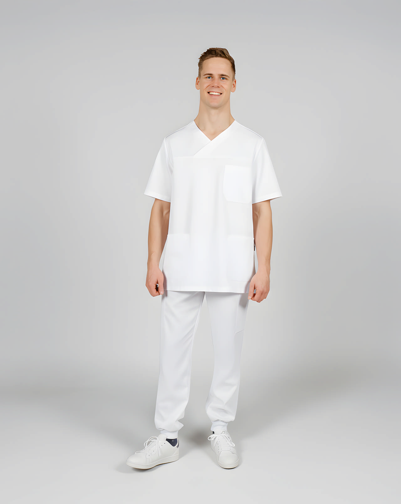 Unisex-busseronne - Hvid