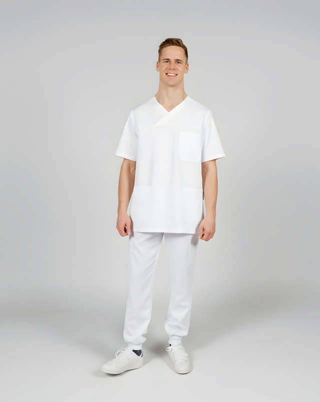 Unisex-busseronne - Hvid